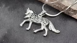 Brigid Ashwood Celtic Horse Sterling Silver Pendant