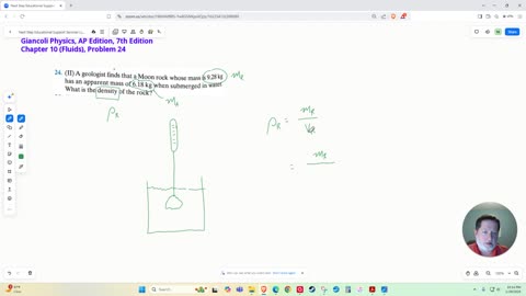 Calculating the Density of Moon Rock by Submersion in Water