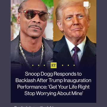 Snoop dogg tell the haters go f yourself to the haters 01/29/25