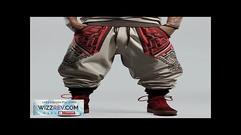 ChArmkpR Mens Pants Ethnic Tribal Print Patchwork Loose Drawstring Waist Trousers Review