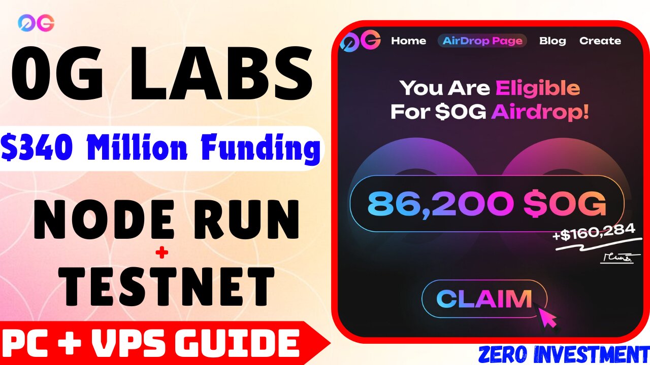 0G Labs Node Run & Testnet with $340 Million Funding | Full Guide for Both VPS & PC Users (DA Node)