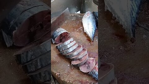 Tuna Fish Cutting By Chopping#shorts