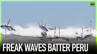 Freak waves batter Peru