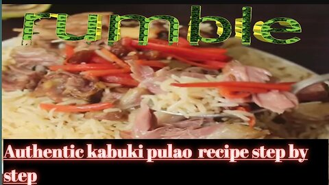 Authentic kabuki pulao recipe step by step