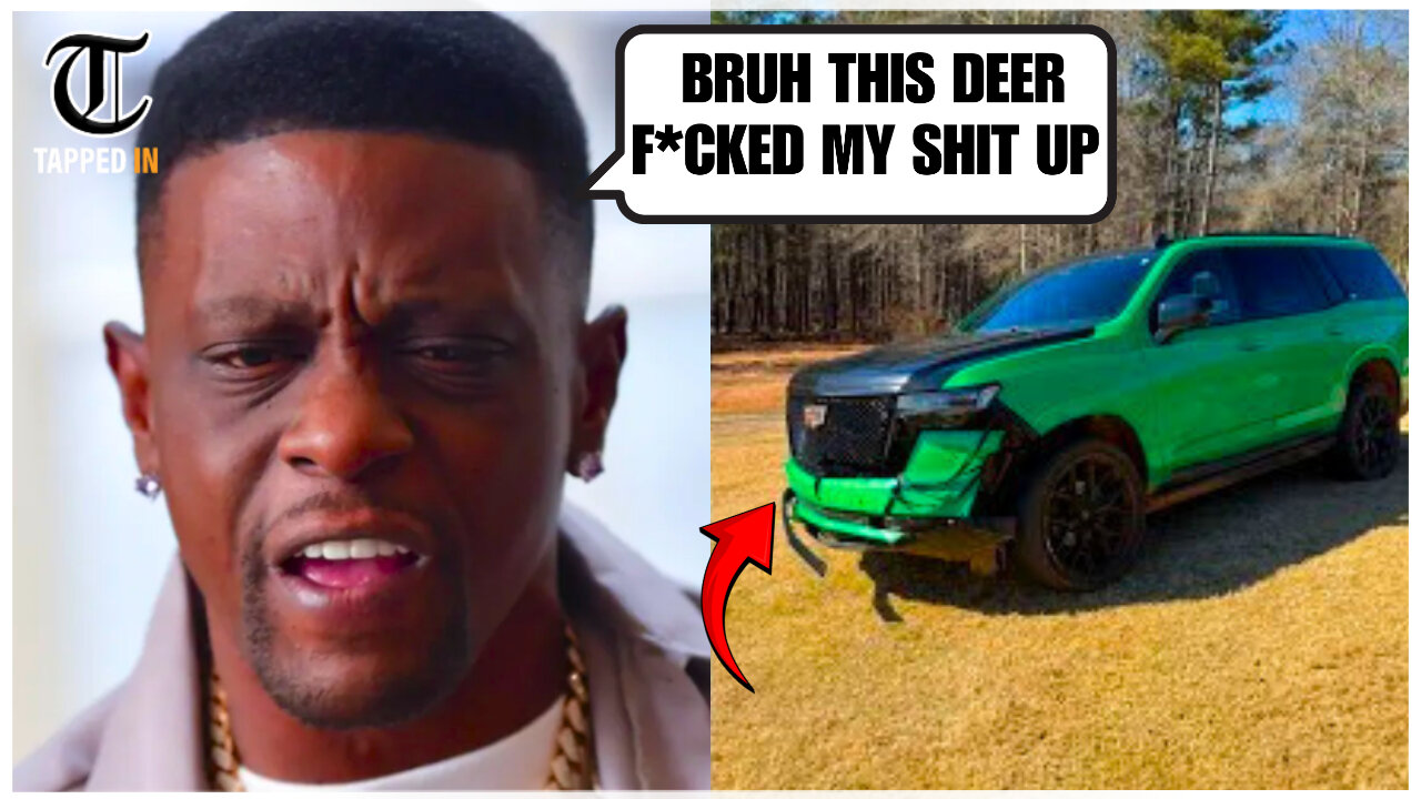 When Boosie WRECKS His Escalade After Hitting a DEER… HE’S PISSED! 😡🚘