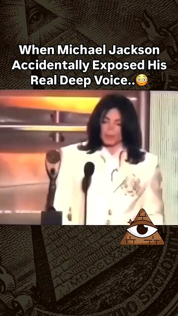 when Michael Jackson accidentally expose his deep real voice