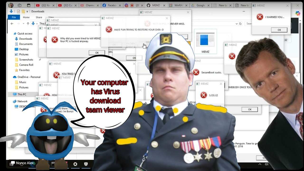 Captain Alex Destroys his PC and has a 16 year old girlfriend uncensored