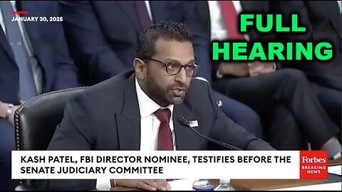 FULL HEARING: Kash Patel—FBI Director Nominee—Faces Tough Grilling At Senate Confirmation Hearing