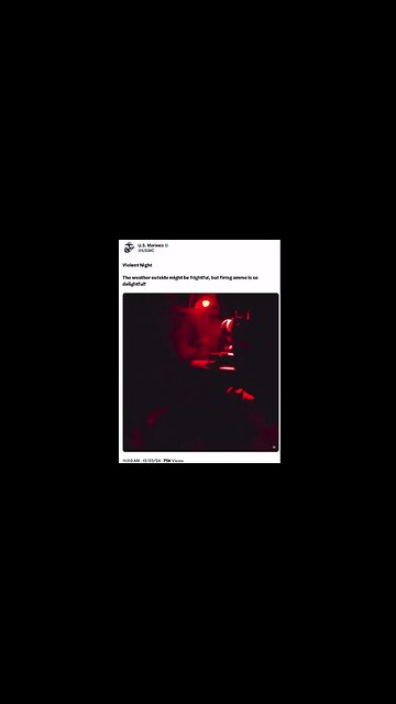 U.S. MARINES, There is no better friend, no worse enemy to have on a violent night." 🤔 'Merry Christmas'