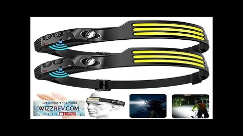 Induction COB+LED Head Flashlight USB Rechargeable Headlamp with Built in Battery Portable Review