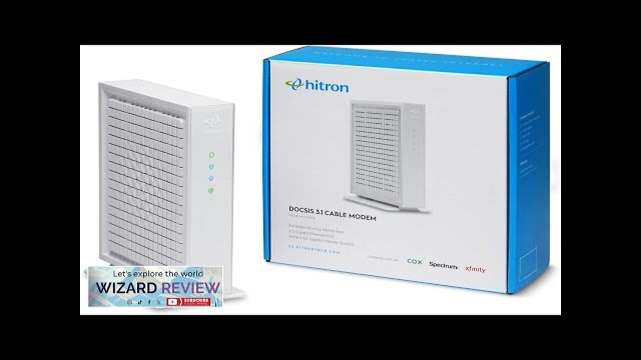 Hitron CODA56 Multi-Gigabit DOCSIS 3.1 Modem 2.5 Gbps Max Internet Speeds Review