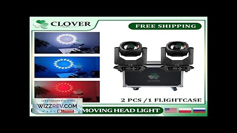 0 Tax 2Pcs New 295W Beam Moving Head Light 1 Flightcase DMX Review