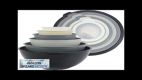 COOK WITH COLOR Mixing Bowls with TPR Lids 12 Piece Plastic Review