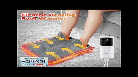 Electric Foot Heating Pad Washable Feet Warmer Heater Household Soft Plush Heat Review