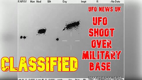 ufo being shot over a military base