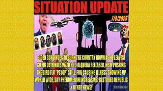 SITUATION UPDATE 1/8/25 - No way out, Gitmo Detainees, Bird Flu Psyop, Greenland, Poison Fog, Drones