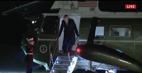 Wheels Down: Trump Heading to DC (ANSWERS QUESTIONS ON AF1) Feb 19