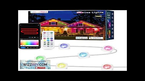 Permanent Outdoor Lights Permanent Christmas Lights Outdoor 100ft with 72 LED RGB Review