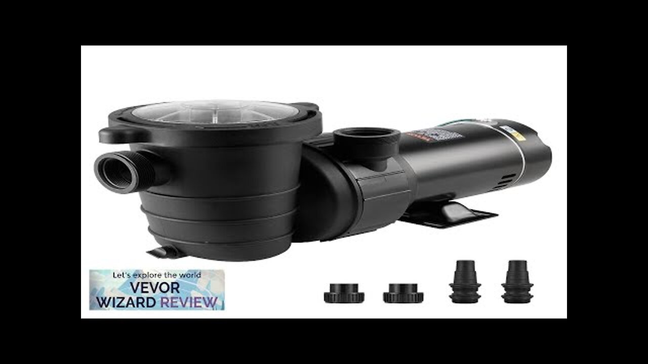 VEVOR Above Ground Pool Pump 1HP 80 GPM Max. Flow Single Speed Review