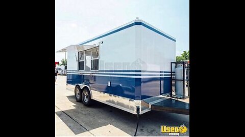 Lightly Used - 2023 - 8.5' x 18' Kitchen Food Concession Trailer for Sale in Texas!