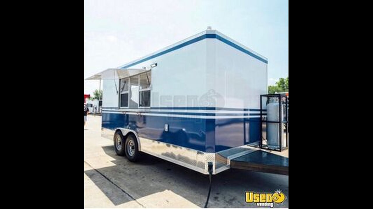 Lightly Used - 2023 - 8.5' x 18' Kitchen Food Concession Trailer for Sale in Texas!