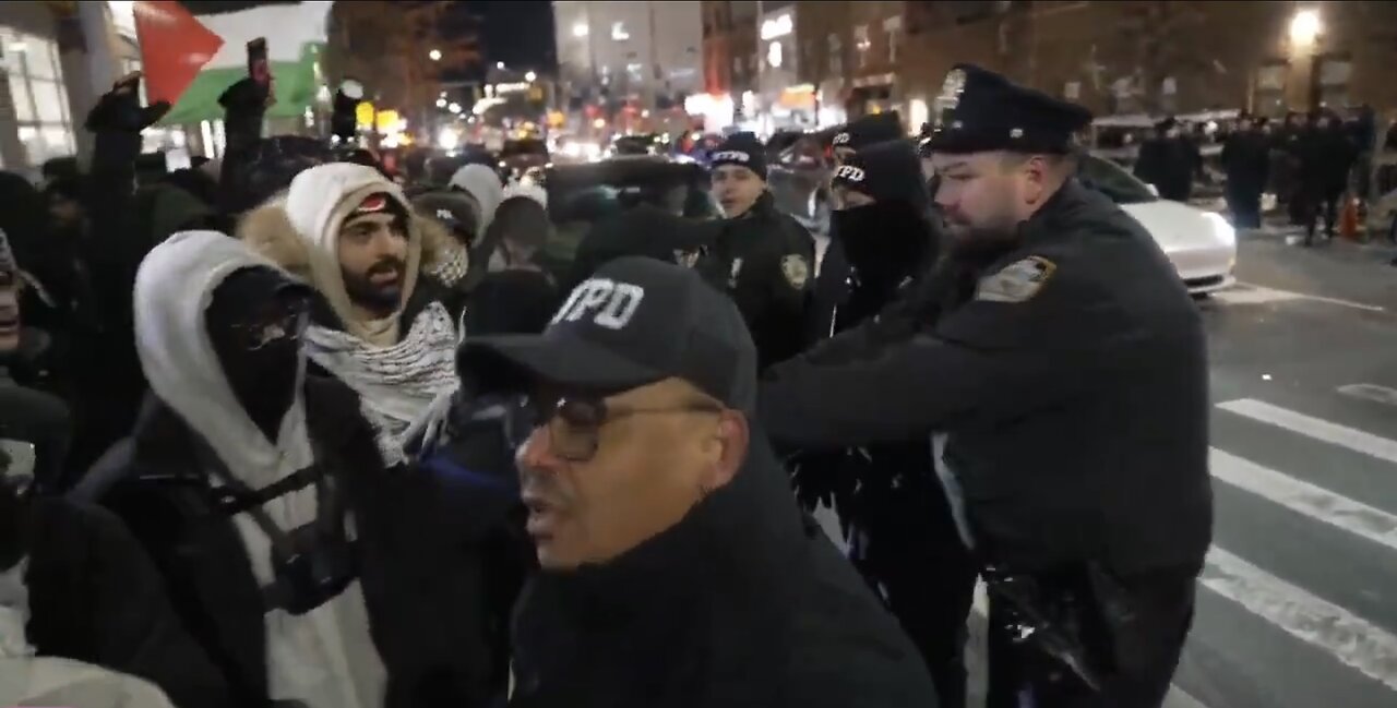 PRO-HAMAS PROTESTERS ATTACKS JEWISH COMMUNITY👮♂️🚓🤼♂️📸 IN NEW YORK CITY🚔🌆💫