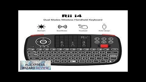 Rii i4 Mini BT Wireless Keyboard With Touchpad 2.4GHz Backlit Mouse Remote Review