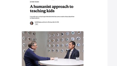 BILL GATES HUMANIST APPROACH TO TEACHING KIDS WHILE DEHUMANZING THEM THROUGH KABBALISTIC DA'ATH - King Street News