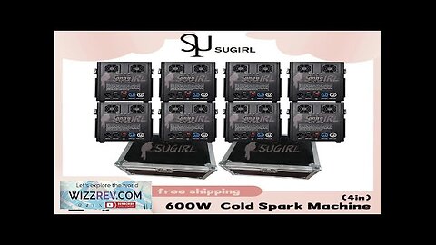 0 Tax 8Pcs Machines 2 Flycases Stage Light Effect 600W Cold Spark Review