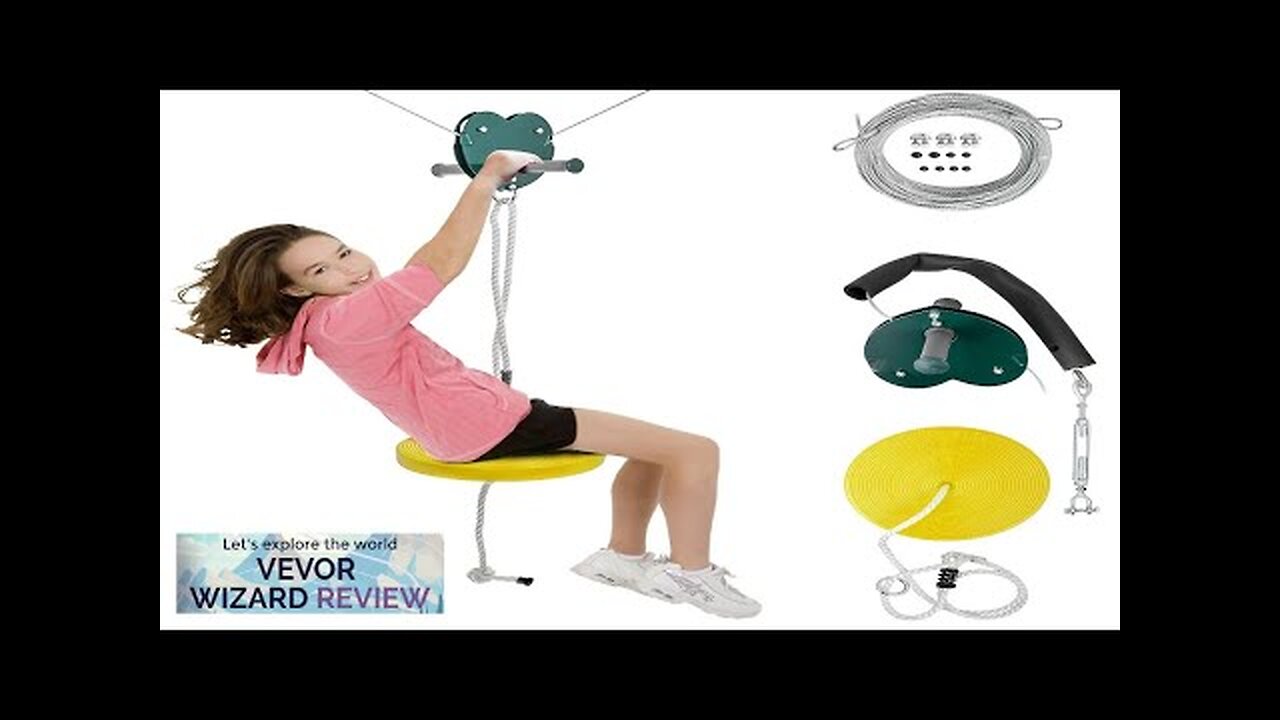 Seated Zipline Kit 80 feet Outdoor Fun Toys Review