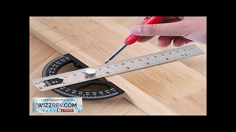 Woodworking Edge Ruler Protractor Angle Gauge Measure Carpenter Tool ABS 8 Review