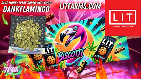 Trying Biscotti from LIT Farms! Mrs Dank Flamingo Review!!