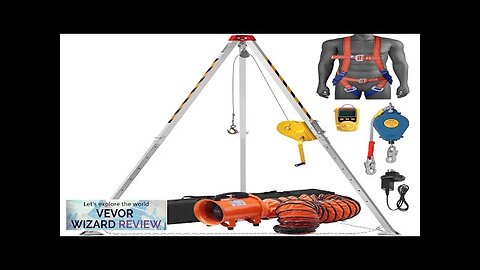 VEVOR 2600 lbs Winch Confined Space Tripod Kit Confined Space Tripod 8' Review