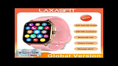 LAXASFIT 2024 New Fashion Smart Watch Heart Rate Monitor Sports Fitness Watch Review