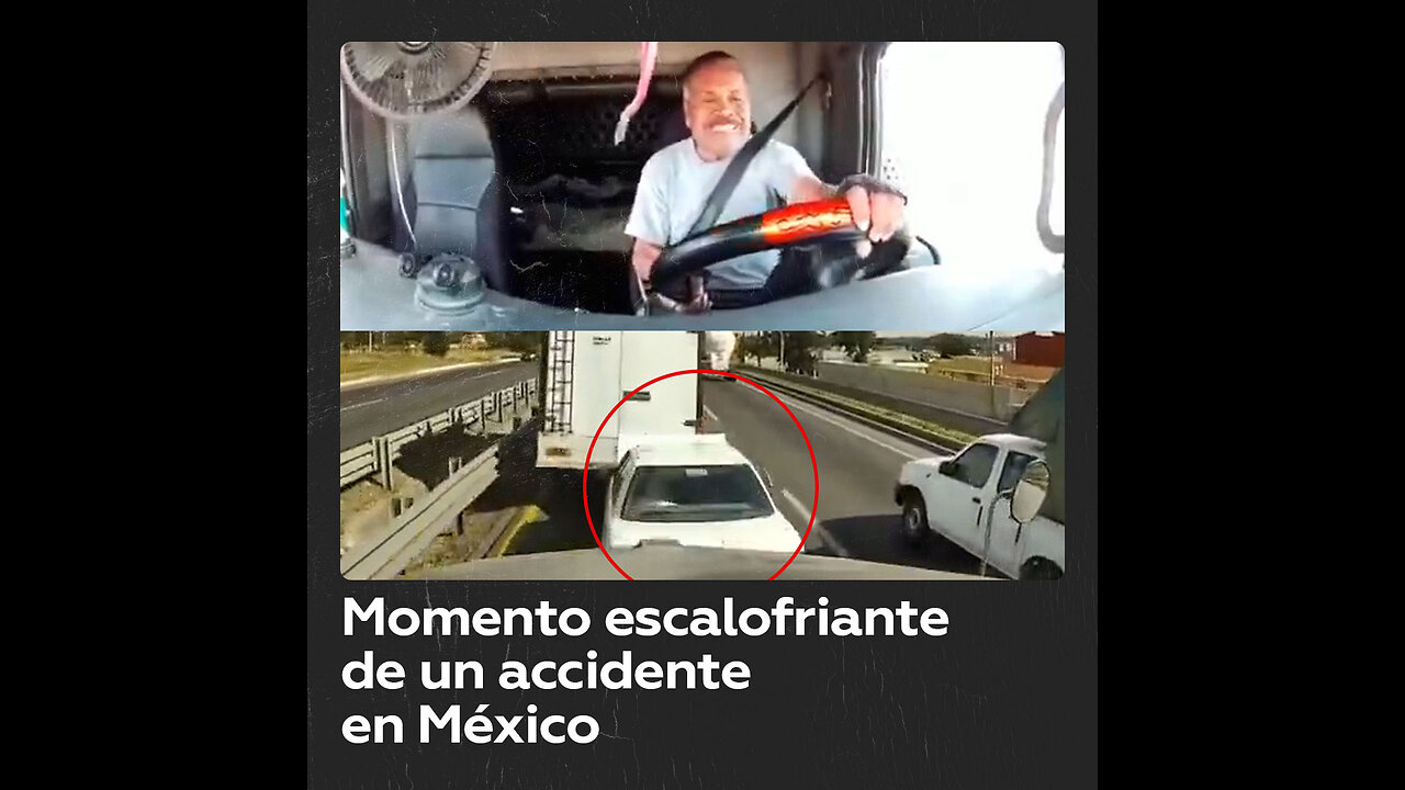 Tráiler sin frenos provoca accidente en México