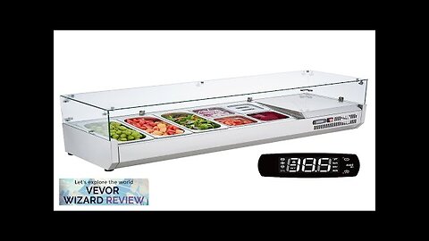 VEVOR Refrigerated Condiment Prep Station 140 W Countertop Refrigerated Condiment Station Review