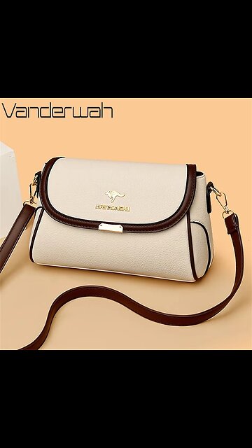 Solid Color High Quality Leather Small Shoulder Bagsfor Women