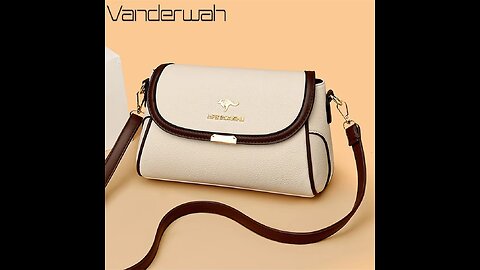 Solid Color High Quality Leather Small Shoulder Bagsfor Women