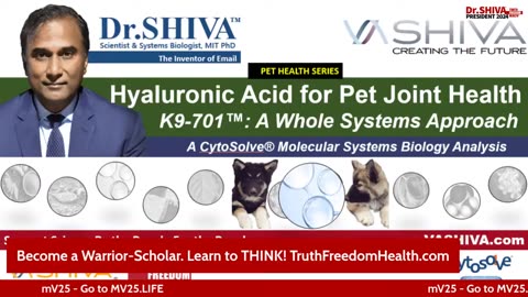 Dr.SHIVA™: Hyaluronic Acid for Holistic Pet Health in K9-701™(12/23)