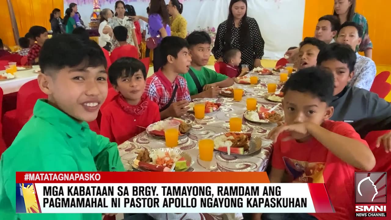 Mga kabataan sa Brgy. Tamayong, ramdam ang pagmamahal ni Pastor Apollo lalo na ngayong Kapaskuhan