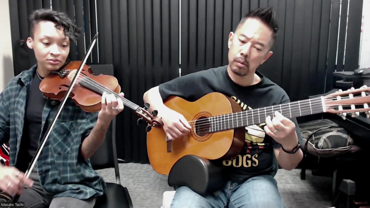 A Thousand Years for Violin and Guitar Practice Session