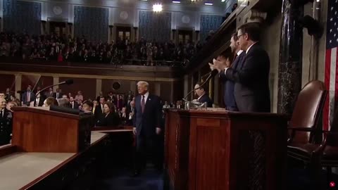 Chants of "USA! USA! USA!" broke out in Congress. All Democrats were silent.