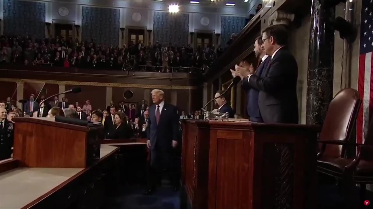 Chants of "USA! USA! USA!" broke out in Congress. All Democrats were silent.