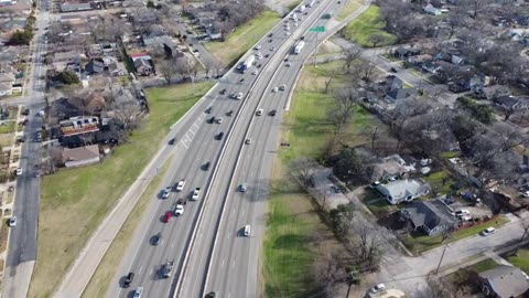 North Texas Highways 4K Video with Relaxing Music