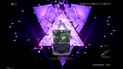 3 million Kuva spent on a Burston Riven. part 3/3. Warframe.