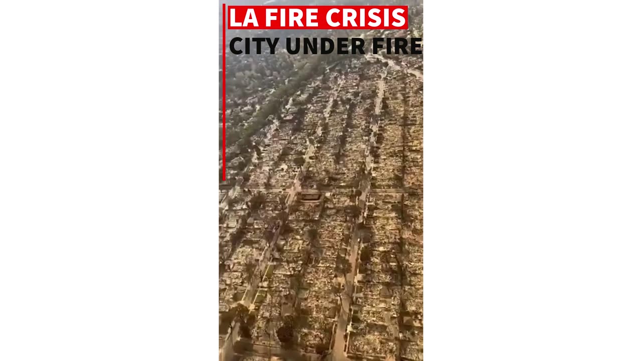 🔥 Aerial View of Pacific Palisades Fire Devastation in LA's Richest Area 🌊