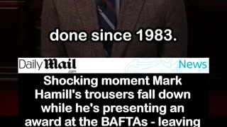 Mark Hamill's Pants Fall Down at BAFTA Awards Show