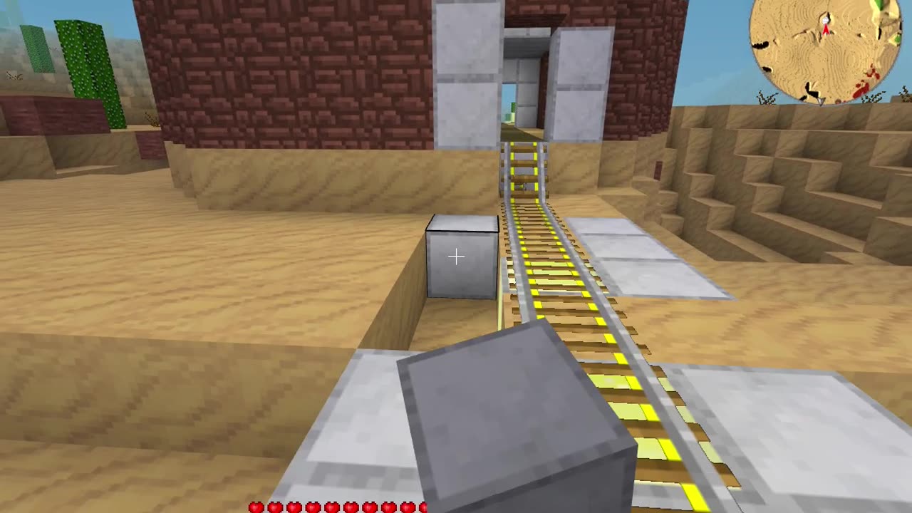 Minetest D5 Home Server upto yAxis500 railway