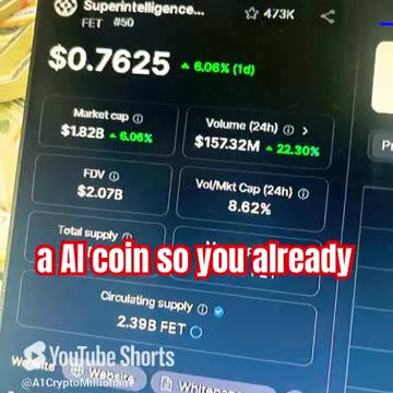 artificial superintelligence crypto coin #fyp