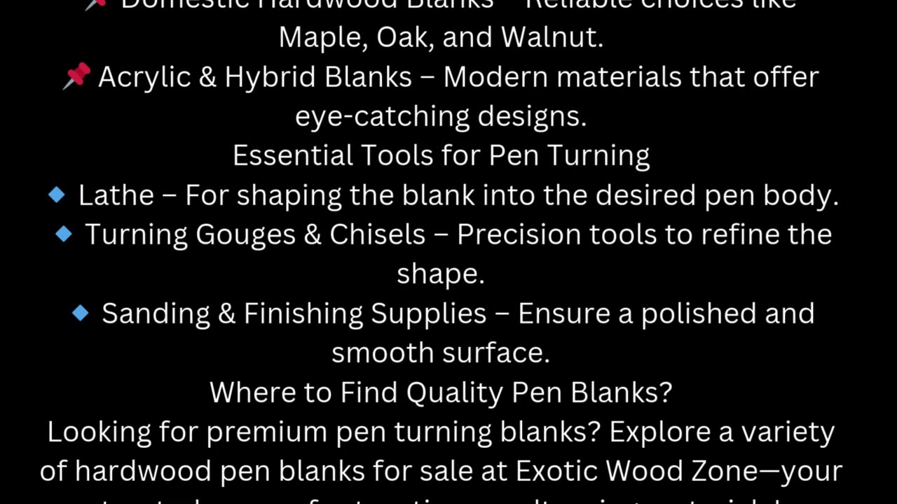 Pen Blanks: The Perfect Choice for Woodturners